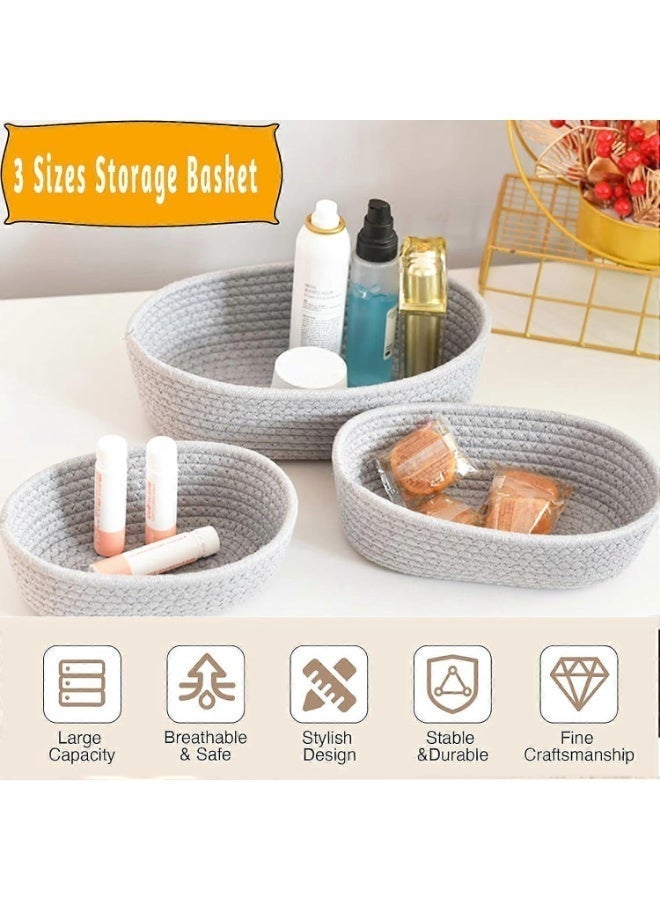 رونق سلال تنظيم منزلية منسوجة يدويًا فاخرة - حلول تخزين أنيقة وعملية لترتيب كل غرفة، مثالية لتنظيم الأغراض الشخصية، الكتب، الألعاب، أدوات التجميل، أو حتى النباتات، وتضفي لمسة جمالية راقية على ديكور منزلك العصري والكلاسيكي على حد سواء - Image 5